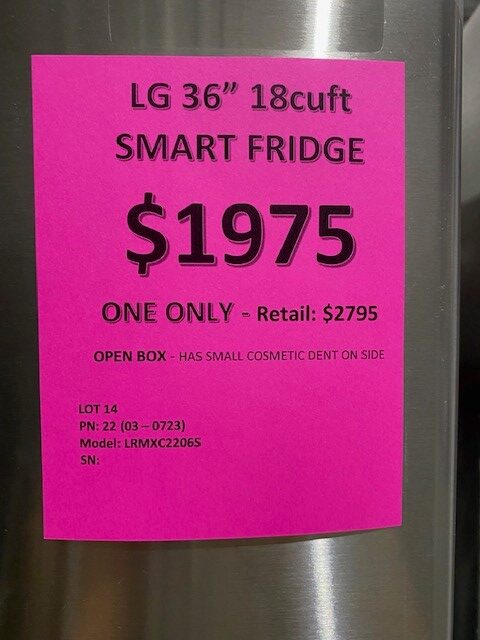 LG 22.0 cu. ft. Counter Depth 4-Door French Door Refrigerator
