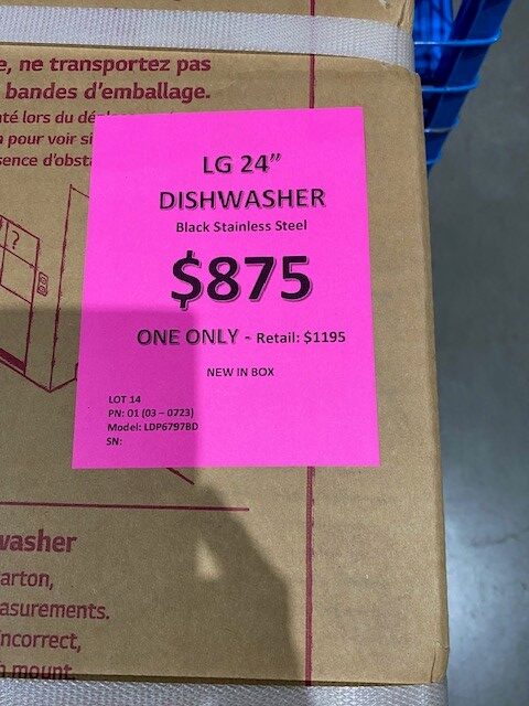 LG Top Control Dishwasher with QuadWash