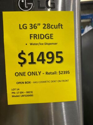 FRIDGE K TAG $1495.00