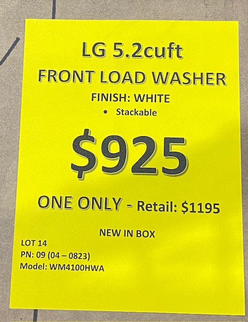 LG 5.2 cu. ft. Capacity Front Load Washer