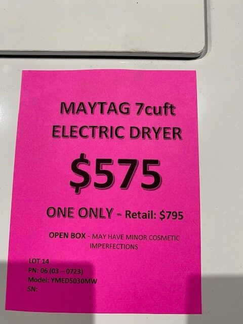 Maytag Dryer $575 Pic