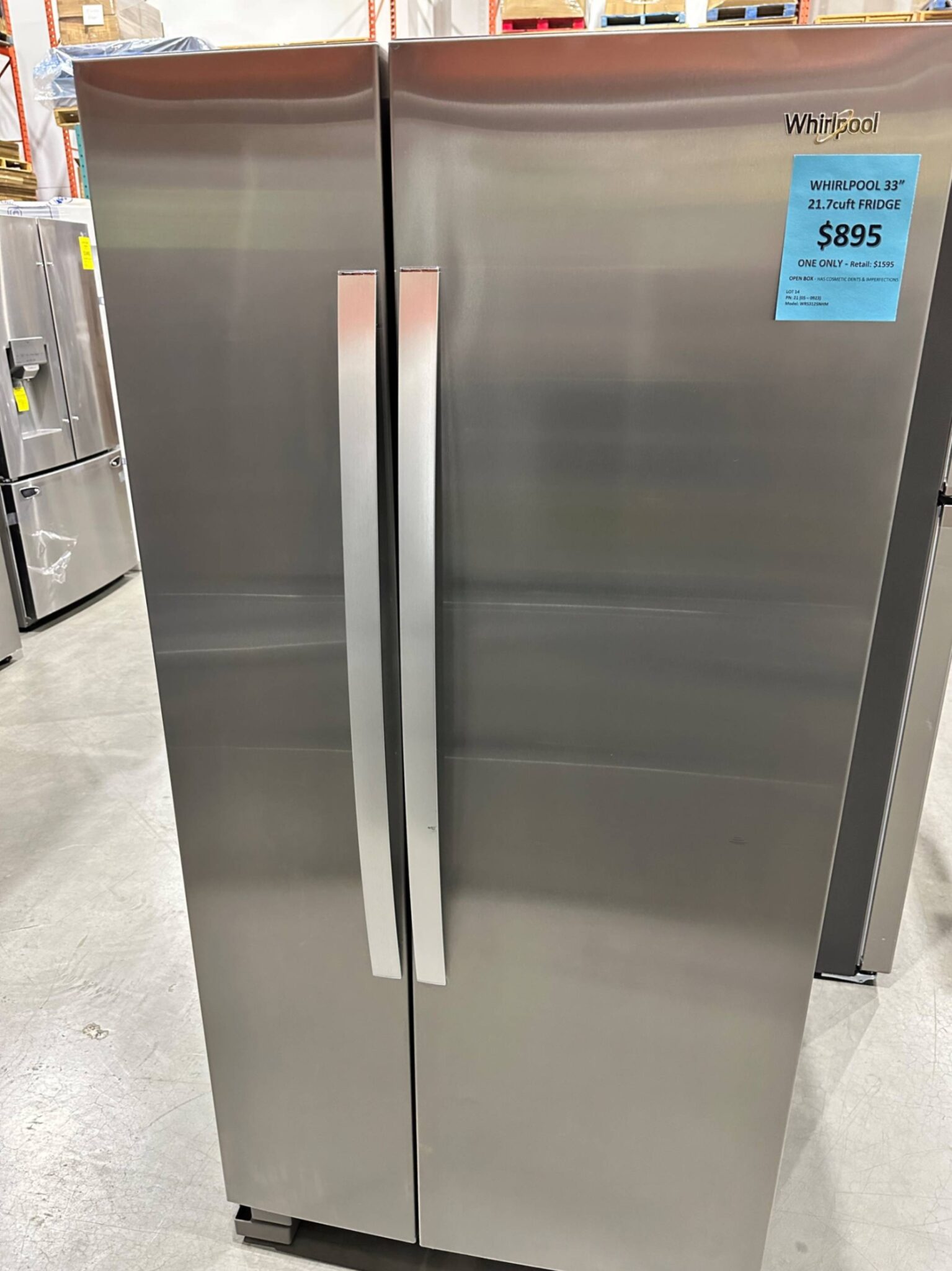 Whirlpool 22 cu. ft. SidebySide Refrigerator Wayman Services
