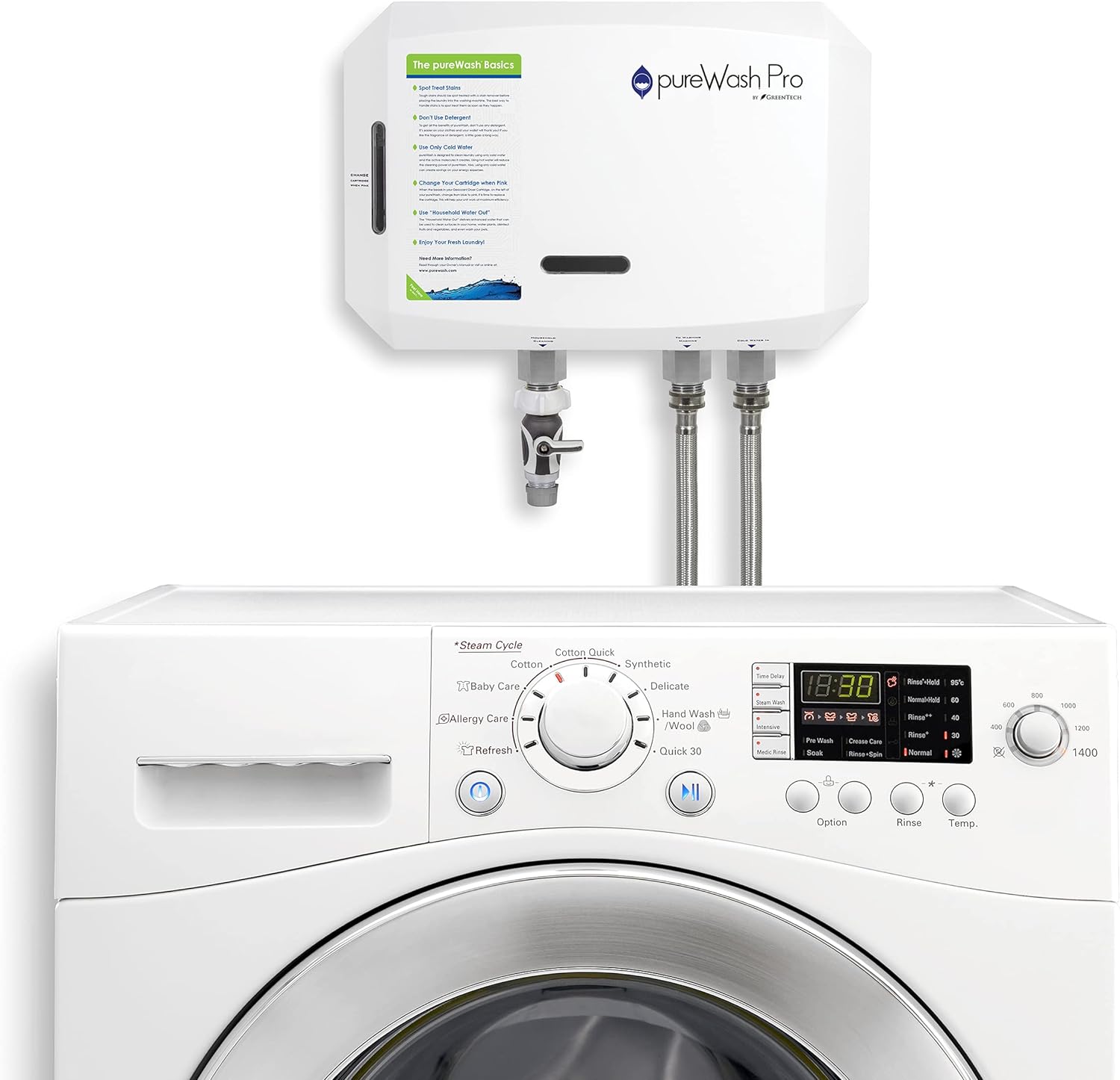 pureWash Pro Detergent Less Laundry System Wayman Services