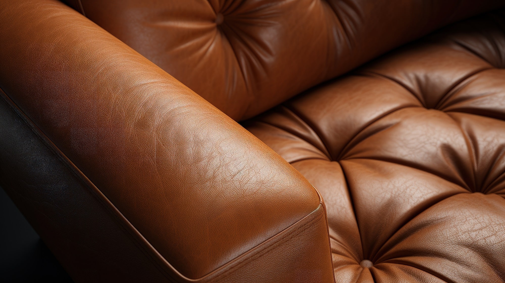 Top-grain leather furniture sale happening now