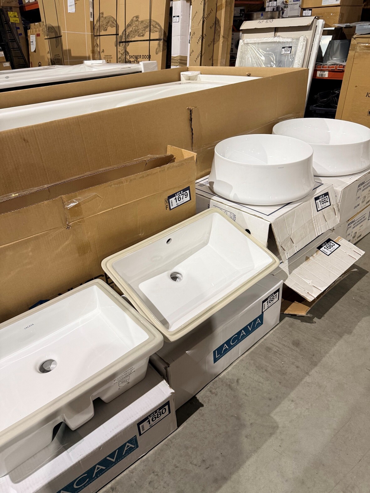 Bid on Bathtubs, Showers, Sinks & MORE!
